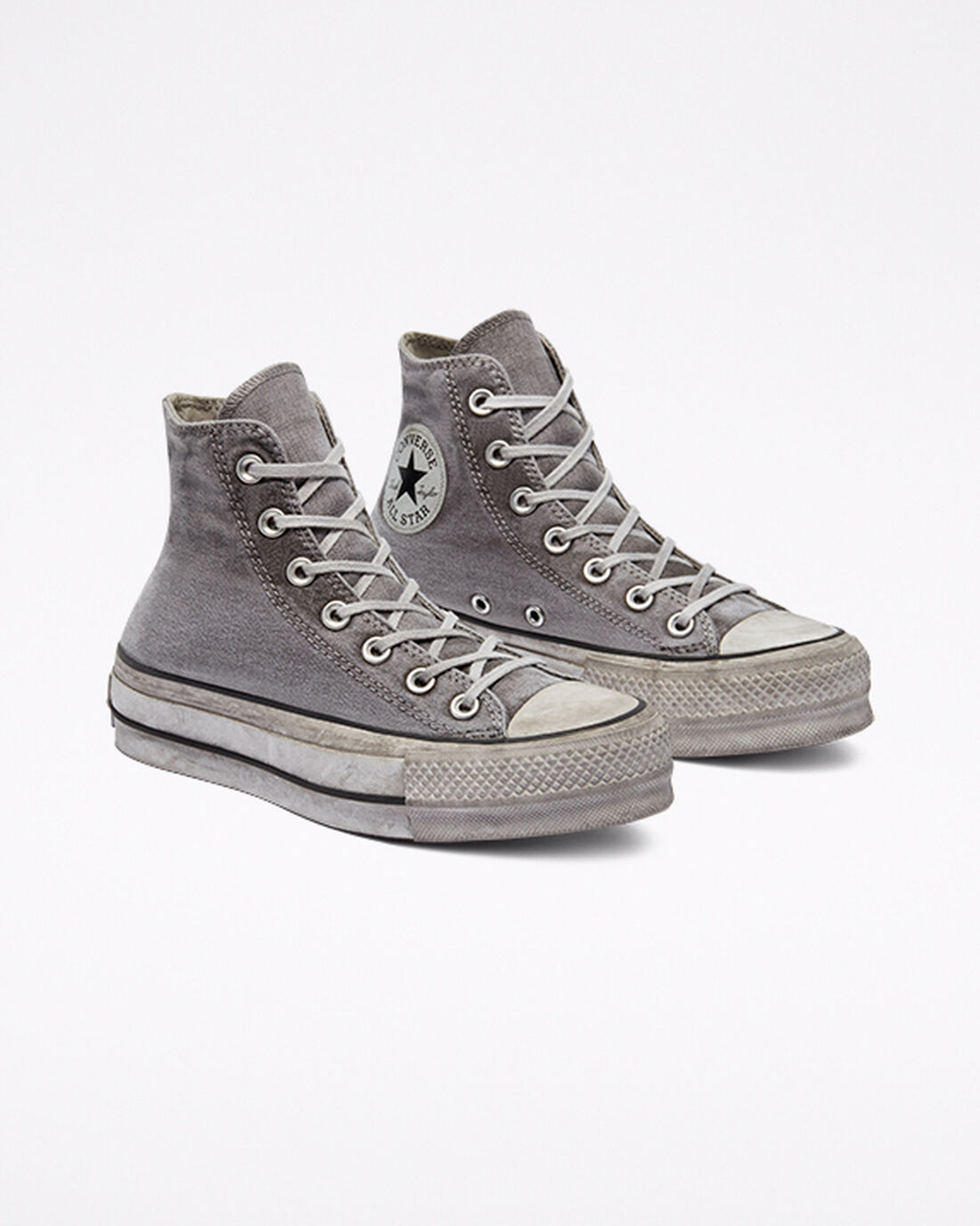 Converse Chuck Taylor All Star Lift Férfi Magasszárú Cipő Szürke/Fehér | HU36870