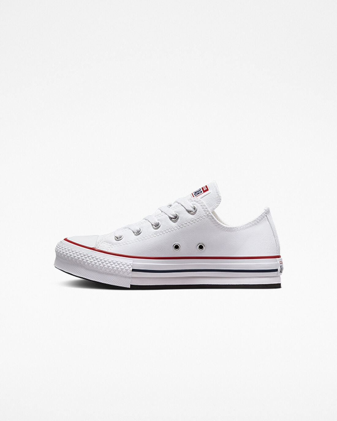 Converse Chuck Taylor All Star Lift Lány Tornacipő Fehér/Sötét Piros/Sötétkék | HU13592