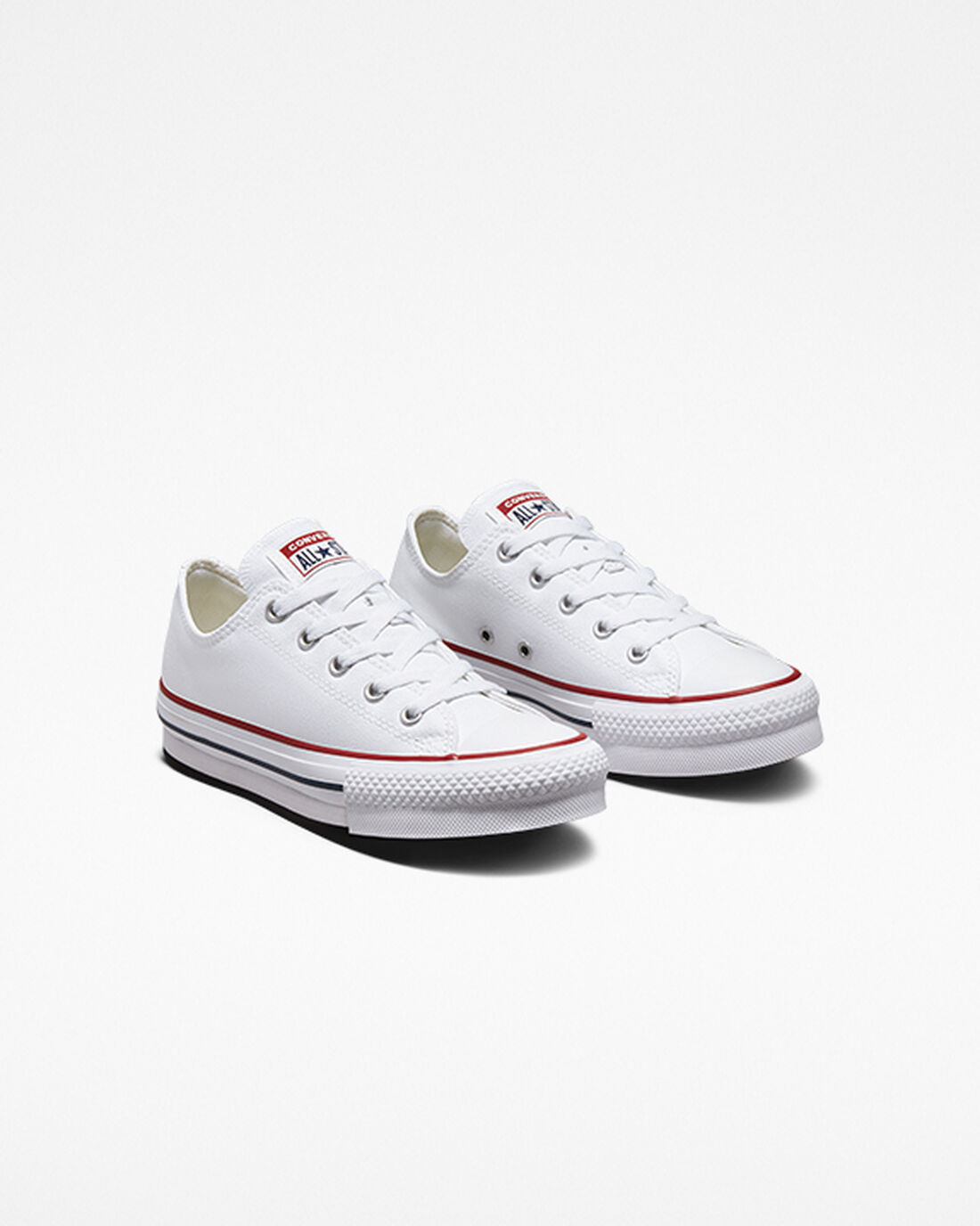 Converse Chuck Taylor All Star Lift Lány Tornacipő Fehér/Sötét Piros/Sötétkék | HU13592