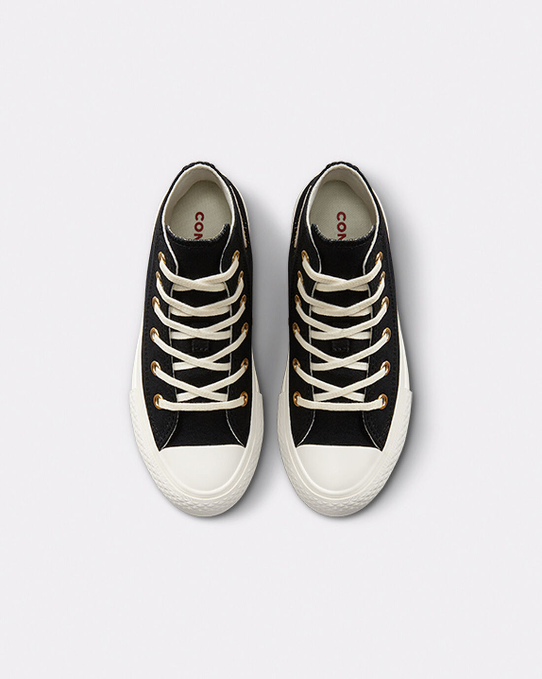 Converse Chuck Taylor All Star Lift Lány Magasszárú Cipő Fekete | HU13948