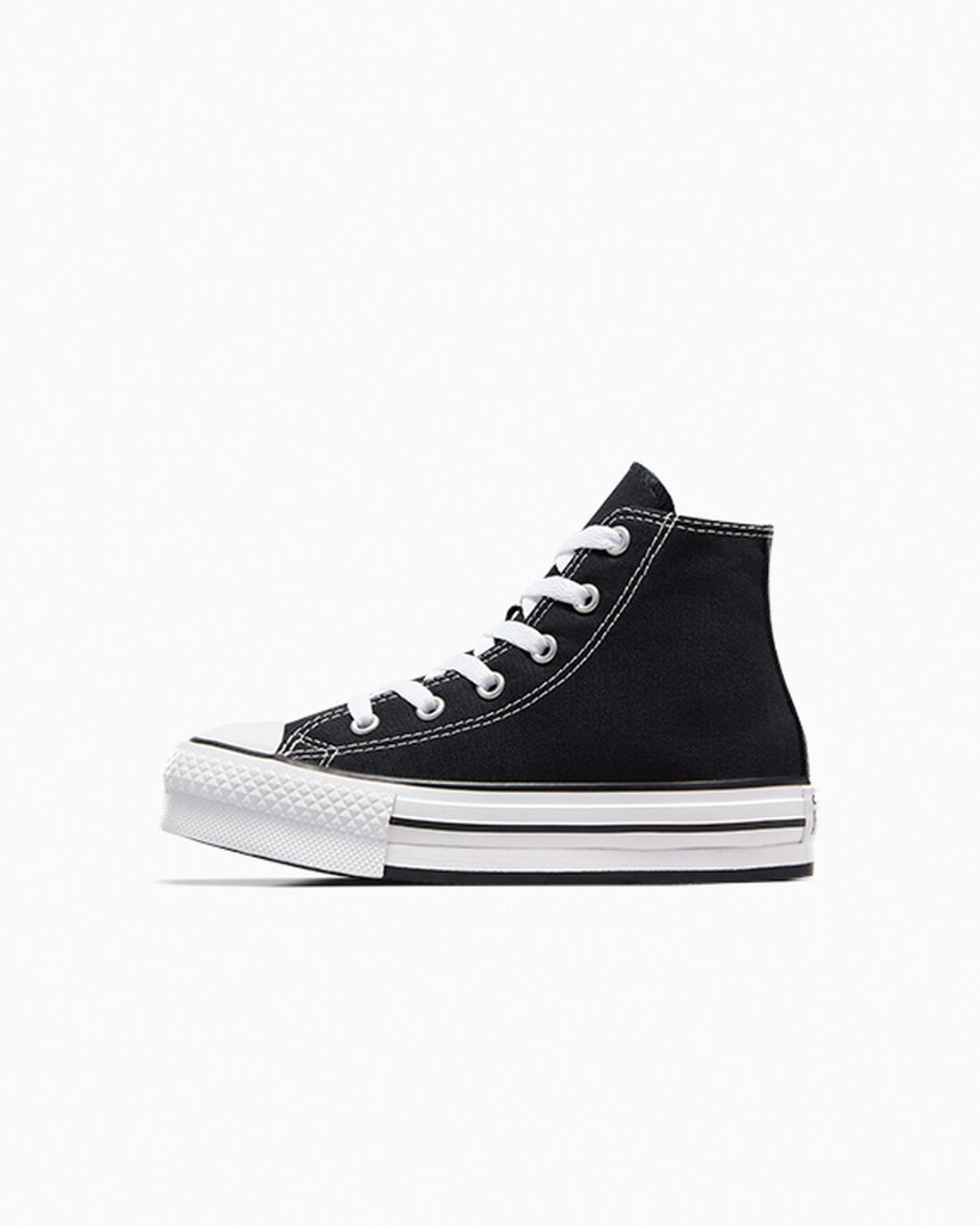 Converse Chuck Taylor All Star Lift Lány Magasszárú Cipő Fekete/Fehér/Fekete | HU69178