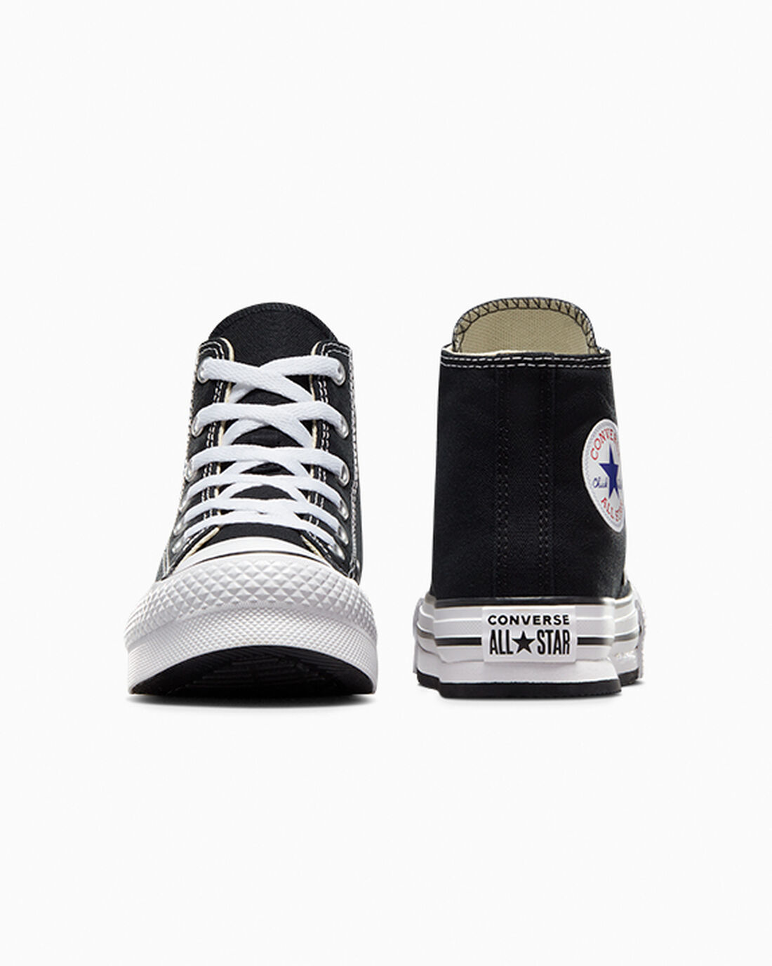 Converse Chuck Taylor All Star Lift Lány Magasszárú Cipő Fekete/Fehér/Fekete | HU69178