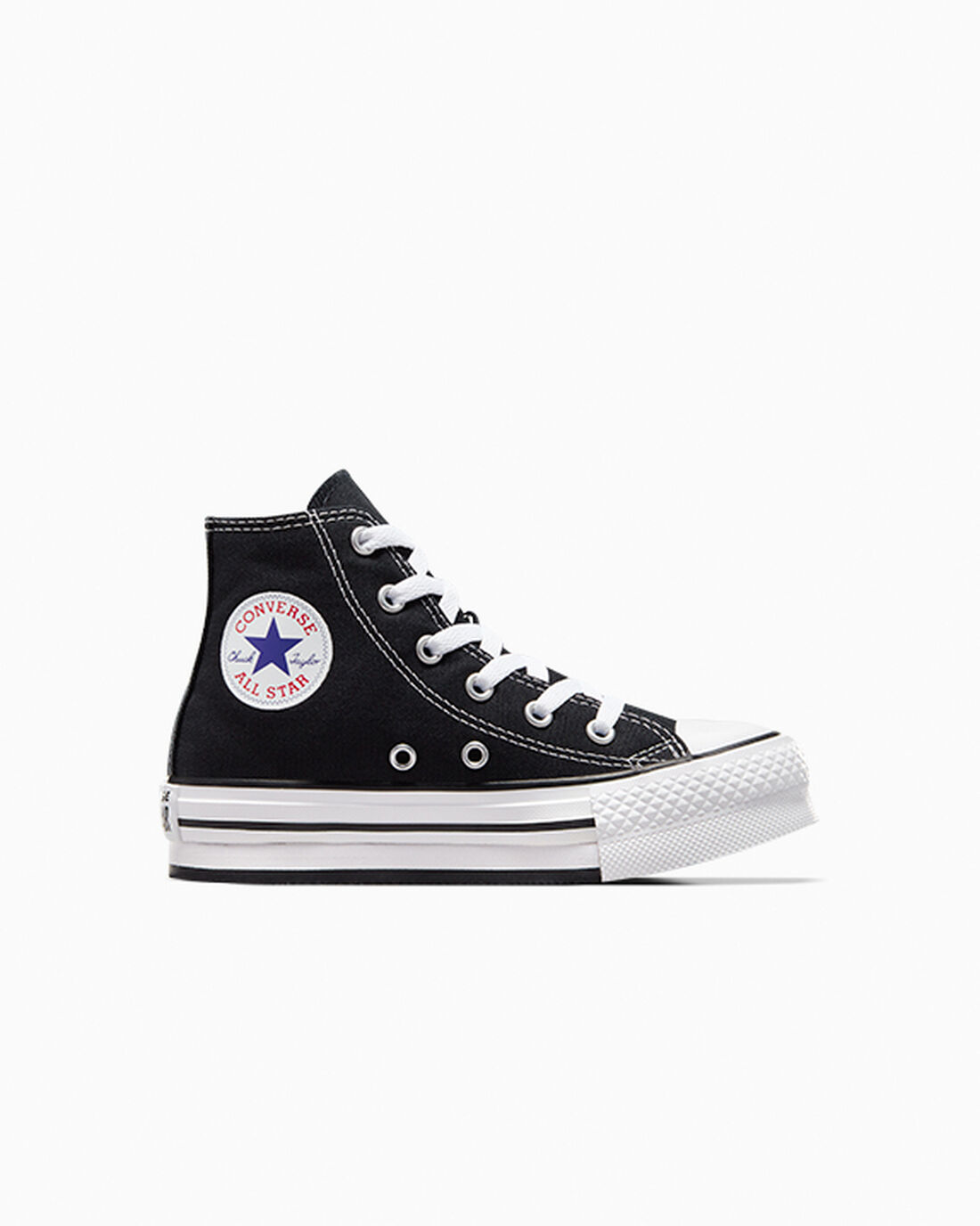 Converse Chuck Taylor All Star Lift Lány Magasszárú Cipő Fekete/Fehér/Fekete | HU69178