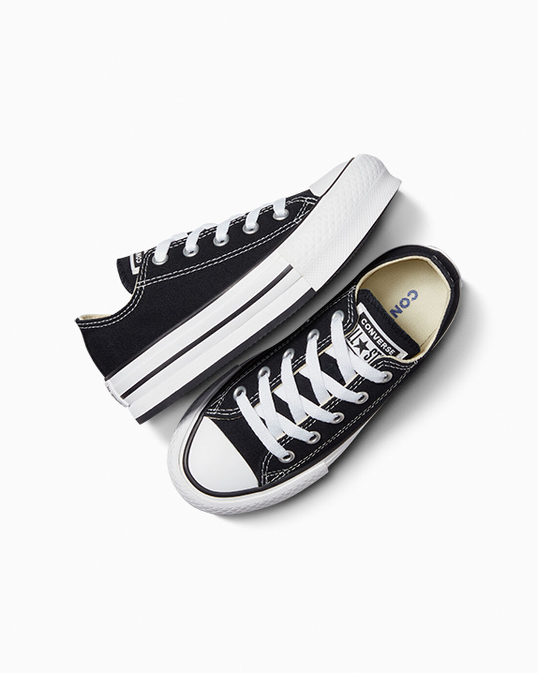 Converse Chuck Taylor All Star Lift Lány Tornacipő Fekete/Fehér/Fekete | HU90872