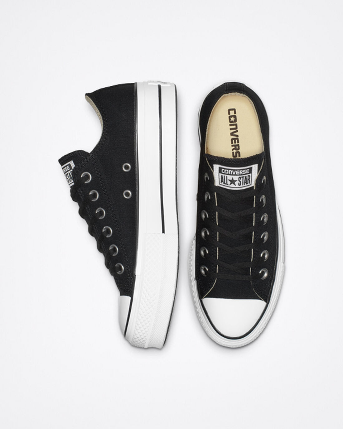 Converse Chuck Taylor All Star Lift Női Tornacipő Fekete/Fehér | HU06489