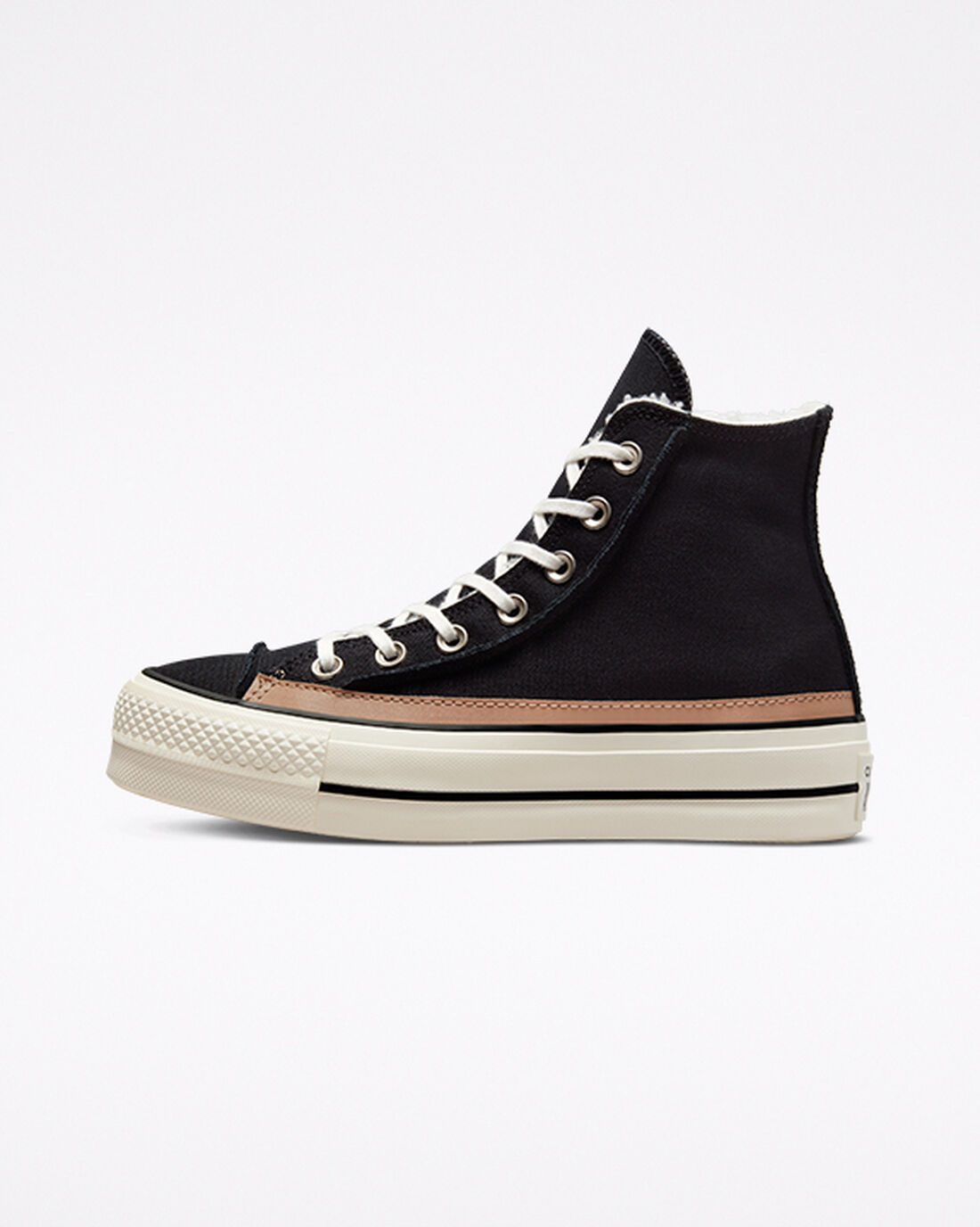 Converse Chuck Taylor All Star Lift Női Magasszárú Cipő Fekete/Barna | HU08129