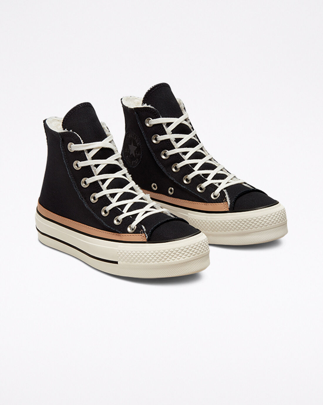 Converse Chuck Taylor All Star Lift Női Magasszárú Cipő Fekete/Barna | HU08129