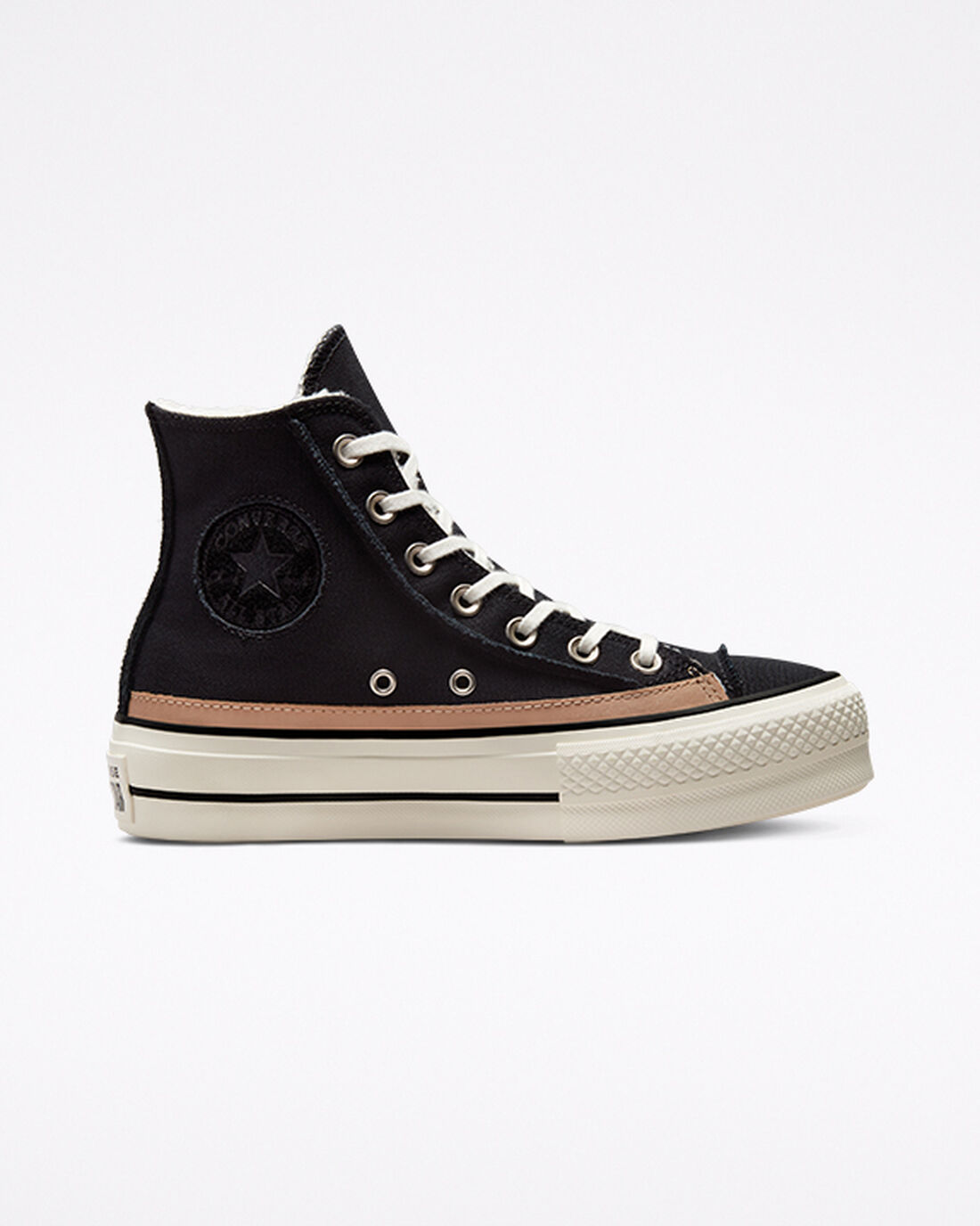 Converse Chuck Taylor All Star Lift Női Magasszárú Cipő Fekete/Barna | HU08129