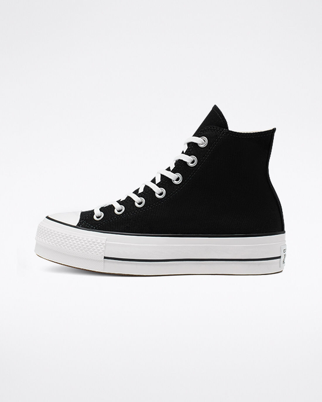 Converse Chuck Taylor All Star Lift Női Magasszárú Cipő Fekete/Fehér | HU17580