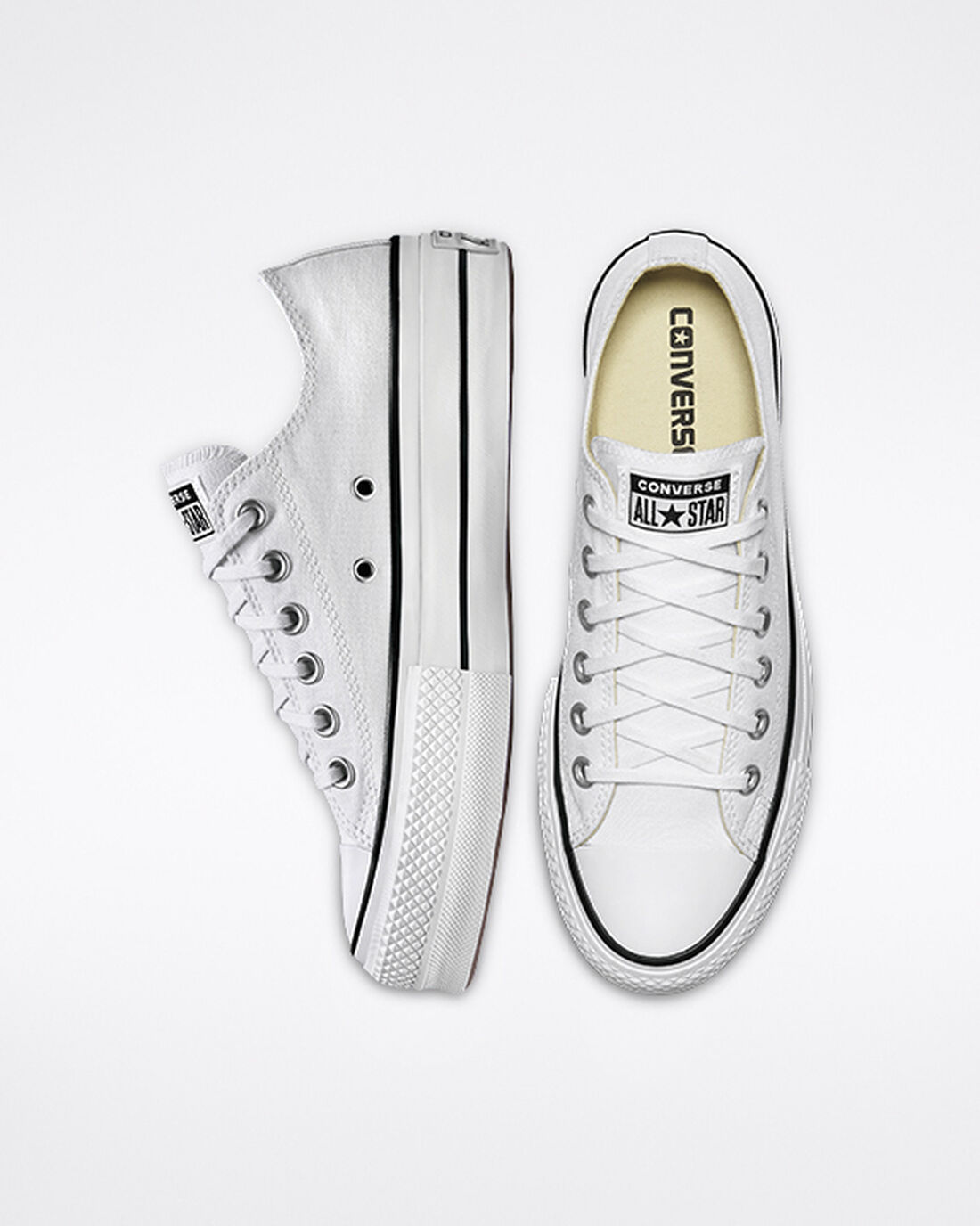 Converse Chuck Taylor All Star Lift Női Tornacipő Fehér/Fekete/Fehér | HU20571