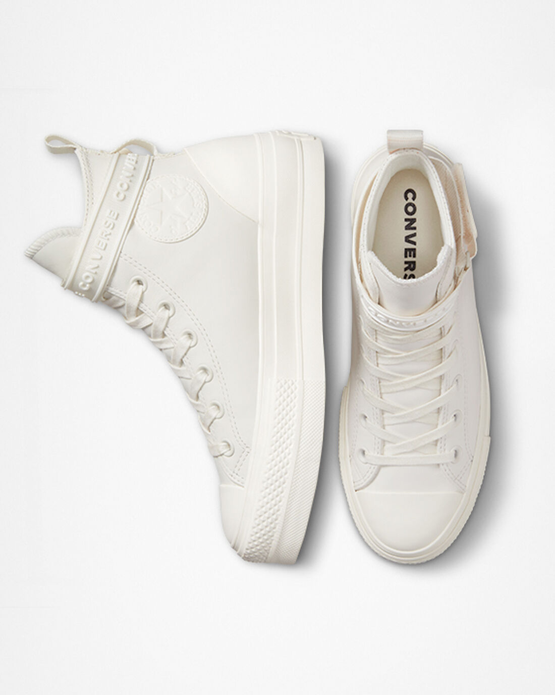 Converse Chuck Taylor All Star Lift Női Magasszárú Cipő Fehér | HU34580