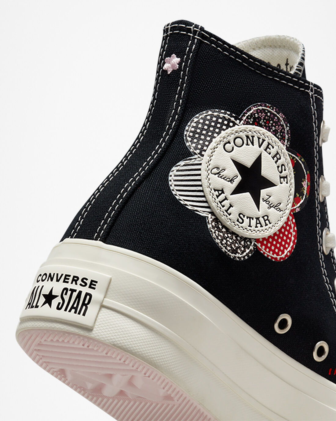 Converse Chuck Taylor All Star Lift Női Magasszárú Cipő Fekete/Piros | HU43560