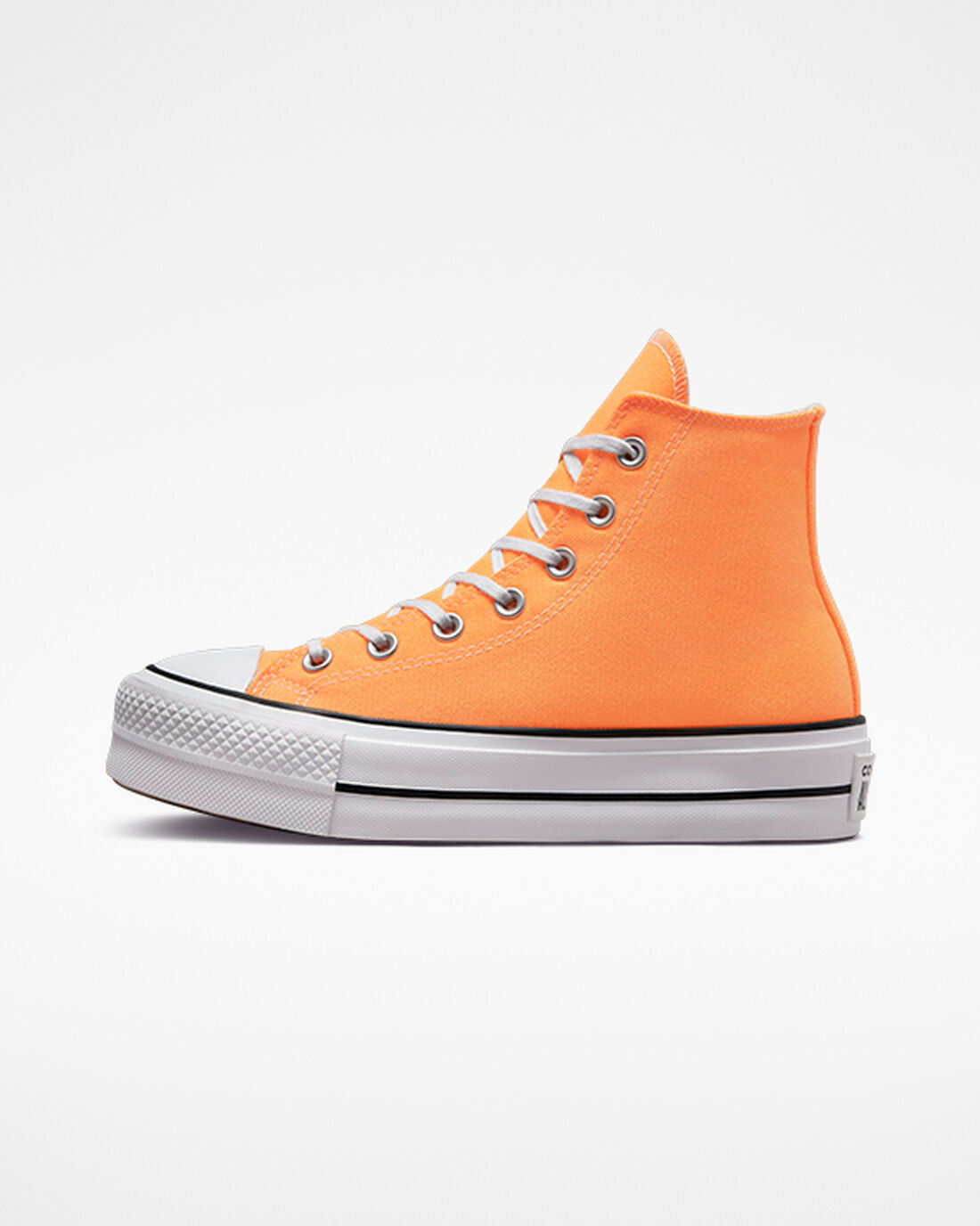 Converse Chuck Taylor All Star Lift Női Magasszárú Cipő Narancssárga/Fekete/Fehér | HU50714