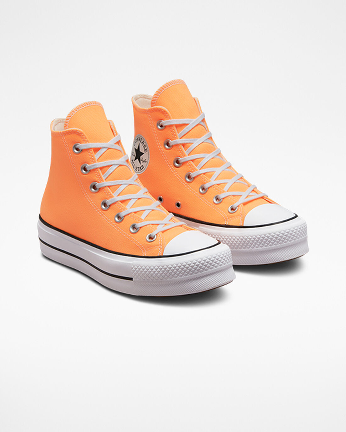 Converse Chuck Taylor All Star Lift Női Magasszárú Cipő Narancssárga/Fekete/Fehér | HU50714