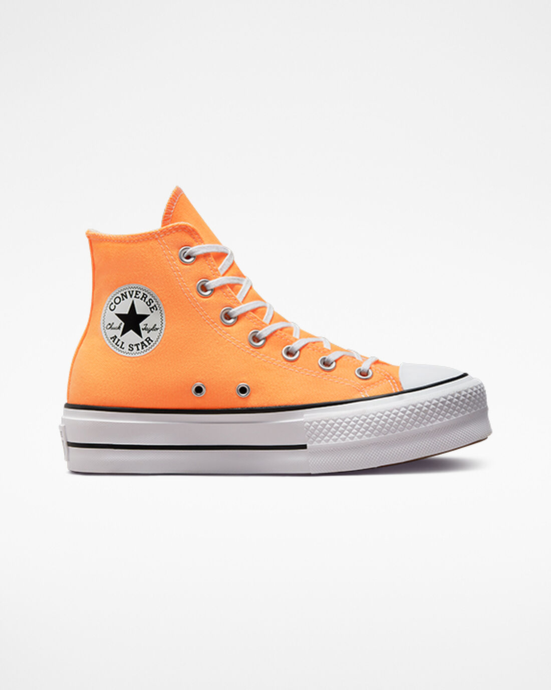 Converse Chuck Taylor All Star Lift Női Magasszárú Cipő Narancssárga/Fekete/Fehér | HU50714