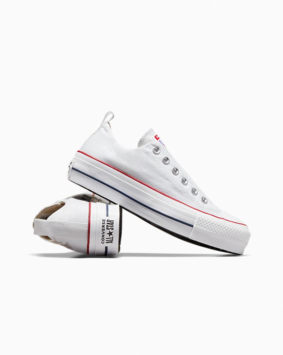 Converse Chuck Taylor All Star Lift Női Tornacipő Fehér/Piros/Kék | HU62405