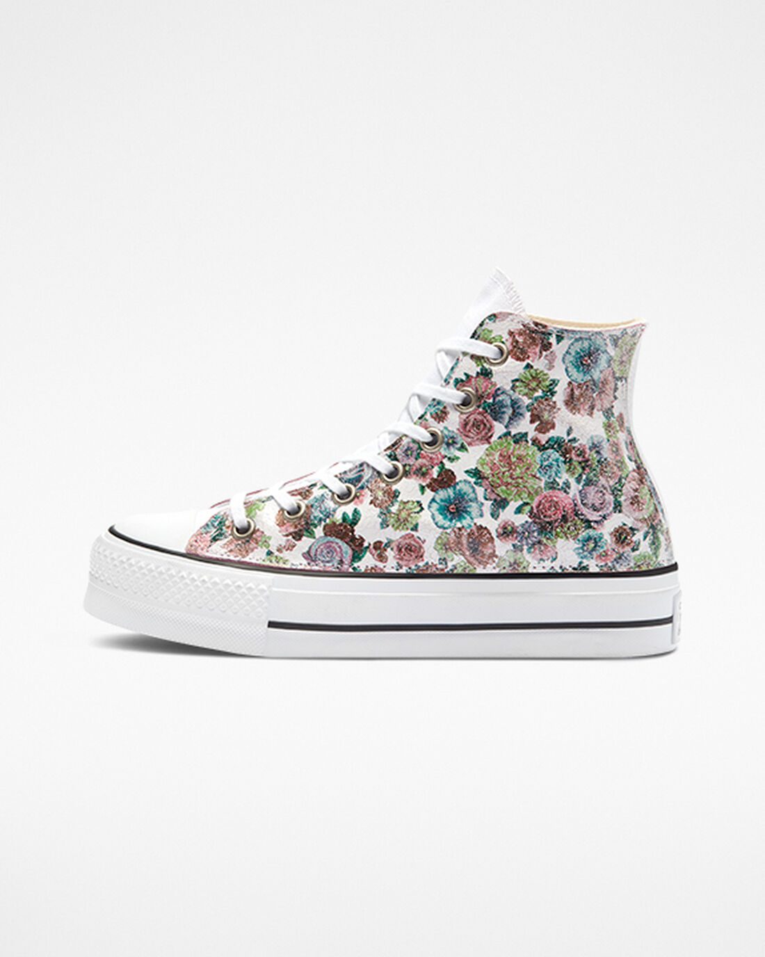 Converse Chuck Taylor All Star Lift Női Magasszárú Cipő Virágos | HU71293