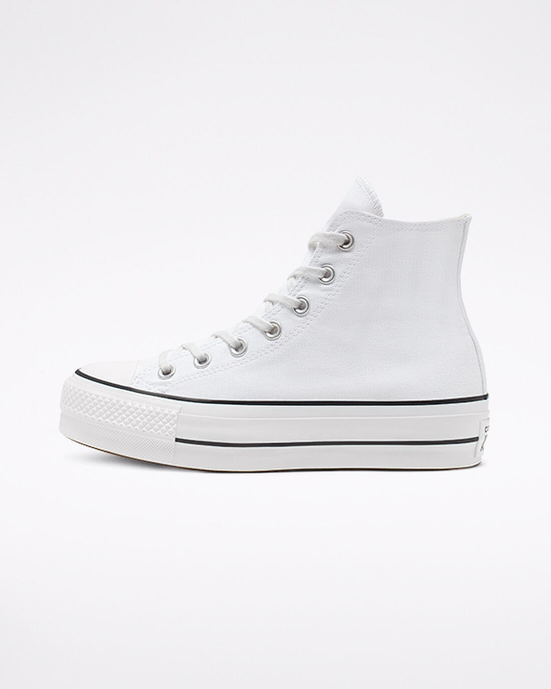 Converse Chuck Taylor All Star Lift Női Magasszárú Cipő Fehér/Fekete/Fehér | HU82194