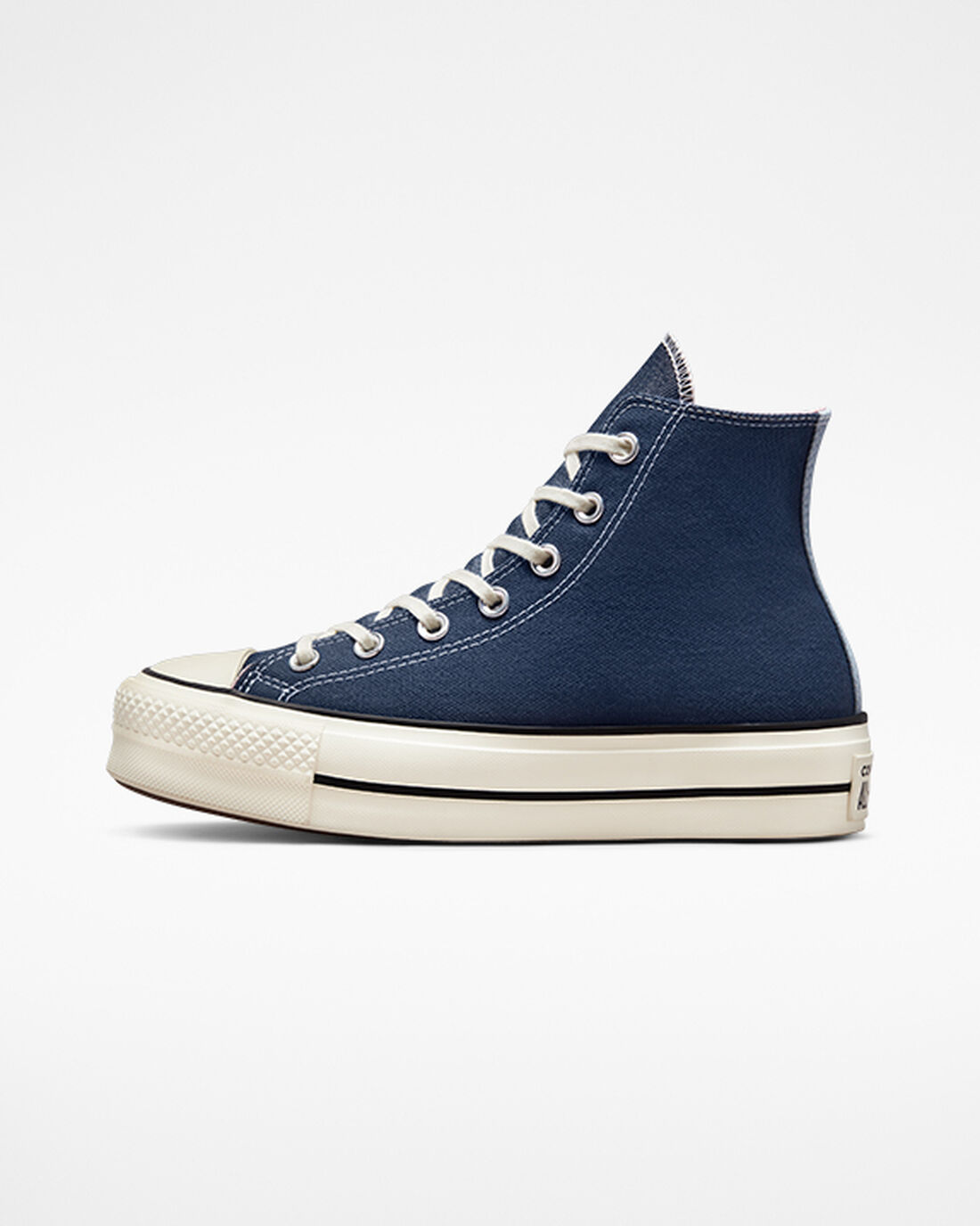 Converse Chuck Taylor All Star Lift Női Magas Talpú Sötétkék/Narancssárga Rózsaszín | HU92406