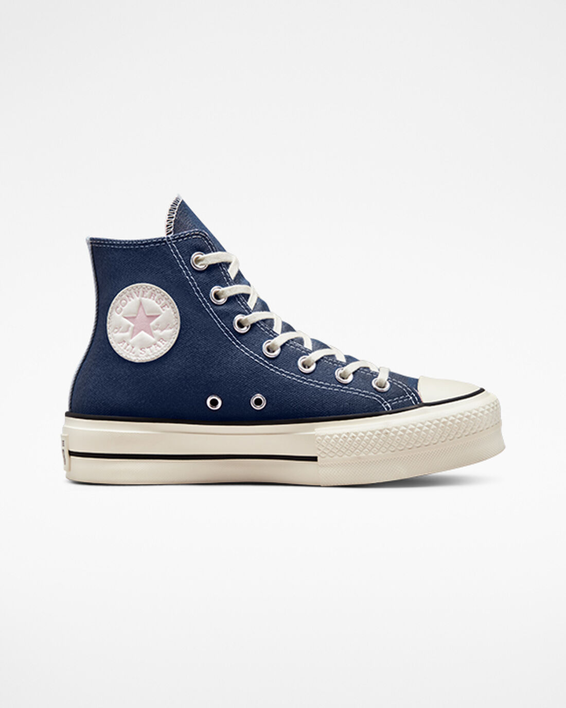 Converse Chuck Taylor All Star Lift Női Magas Talpú Sötétkék/Narancssárga Rózsaszín | HU92406