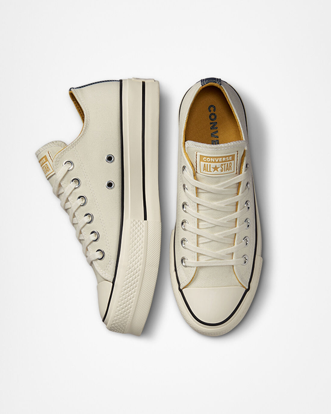 Converse Chuck Taylor All Star Lift Női Platform Cipő Bézs/Sötétkék/Narancssárga | HU95437