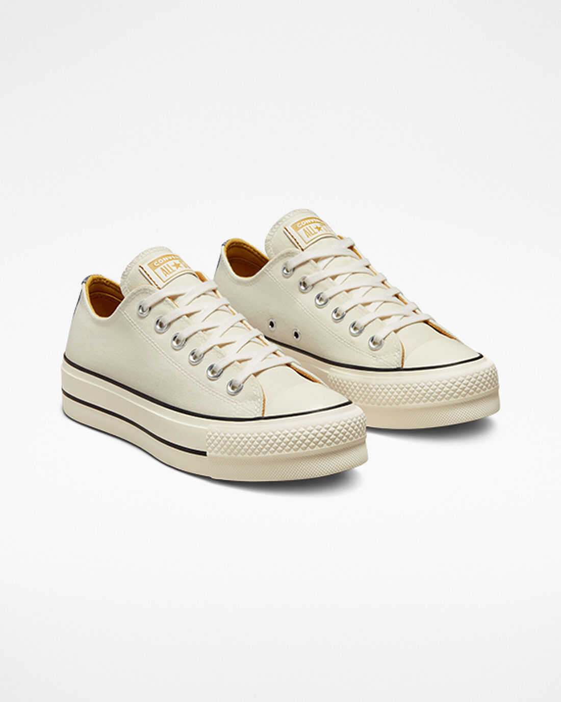 Converse Chuck Taylor All Star Lift Női Platform Cipő Bézs/Sötétkék/Narancssárga | HU95437