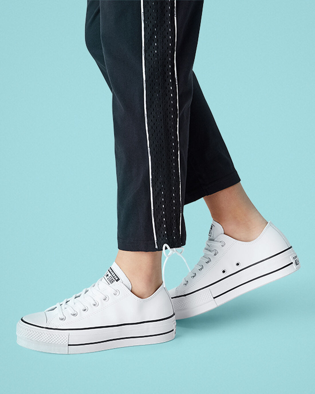 Converse Chuck Taylor All Star Lift Platform Női Tornacipő Fehér/Fekete/Fehér | HU64592