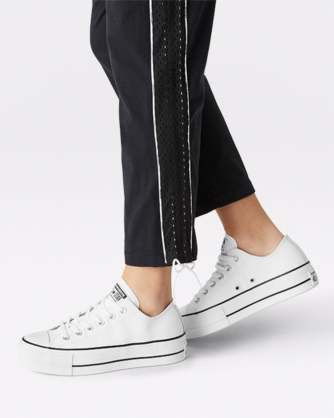 Converse Chuck Taylor All Star Lift Platform Női Tornacipő Fehér/Fekete/Fehér | HU64592