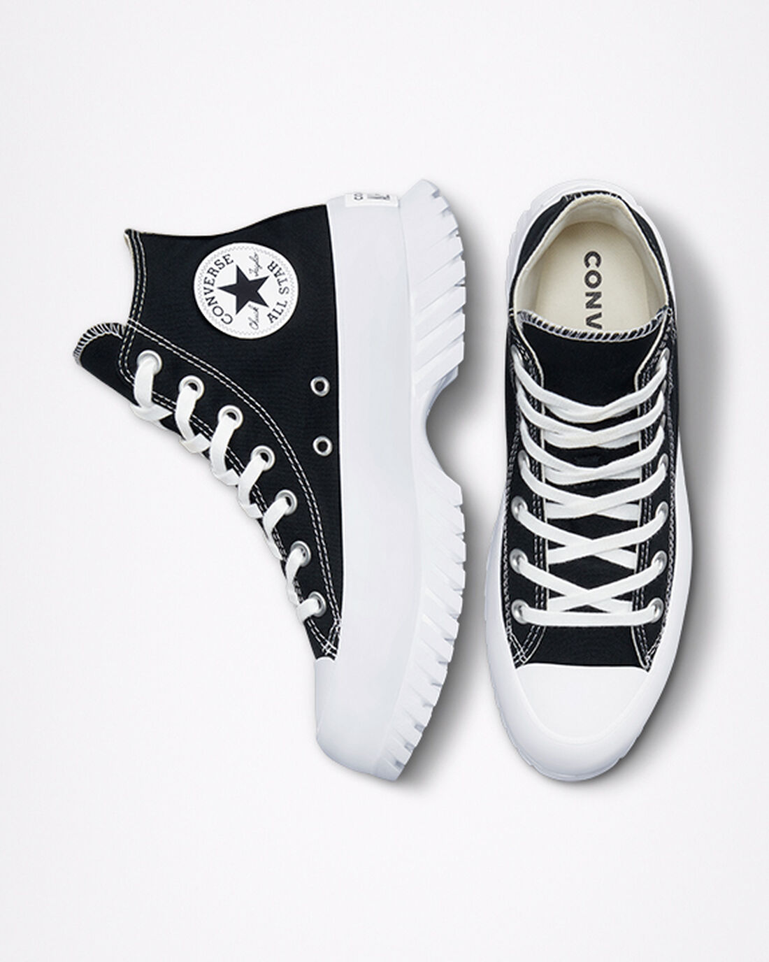 Converse Chuck Taylor All Star Lugged 2.0 Női Magasszárú Cipő Fekete/Fehér | HU01549