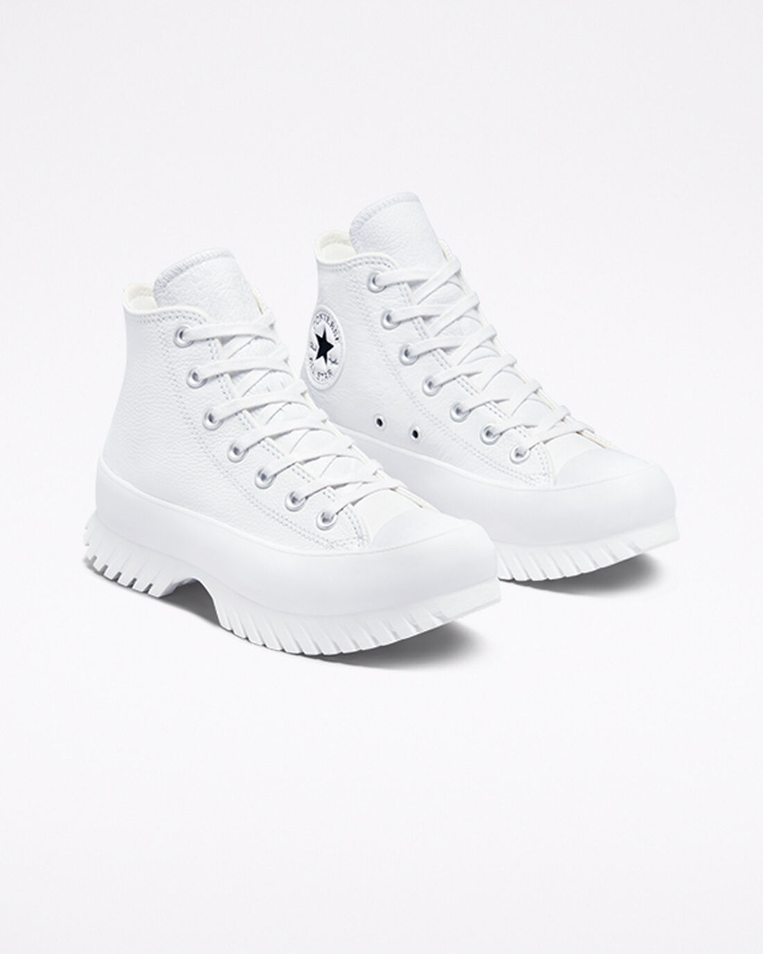 Converse Chuck Taylor All Star Lugged 2.0 Bőr Női Magasszárú Cipő Fehér/Fekete | HU10387