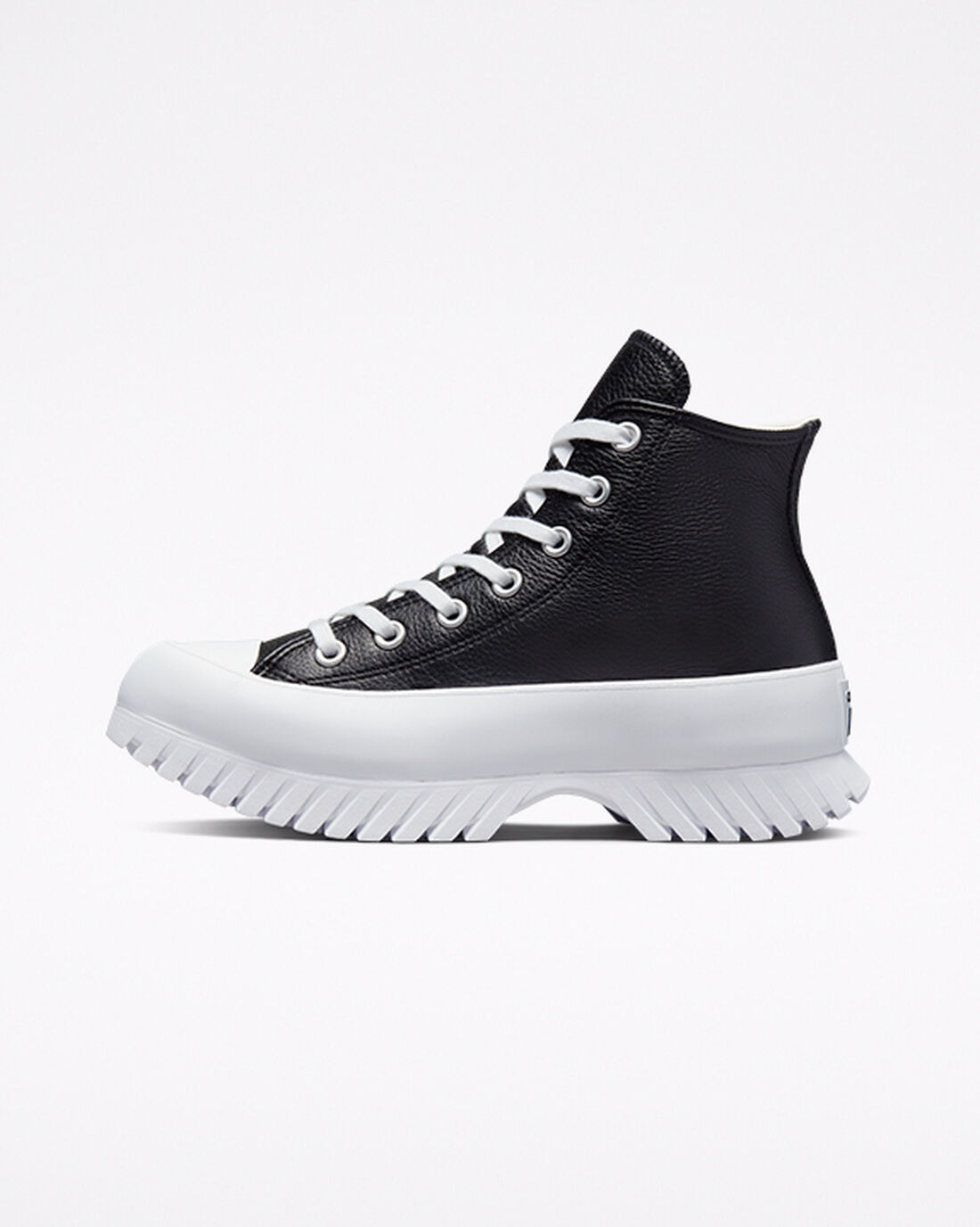 Converse Chuck Taylor All Star Lugged 2.0 Bőr Női Magasszárú Cipő Fekete/Fehér | HU23961