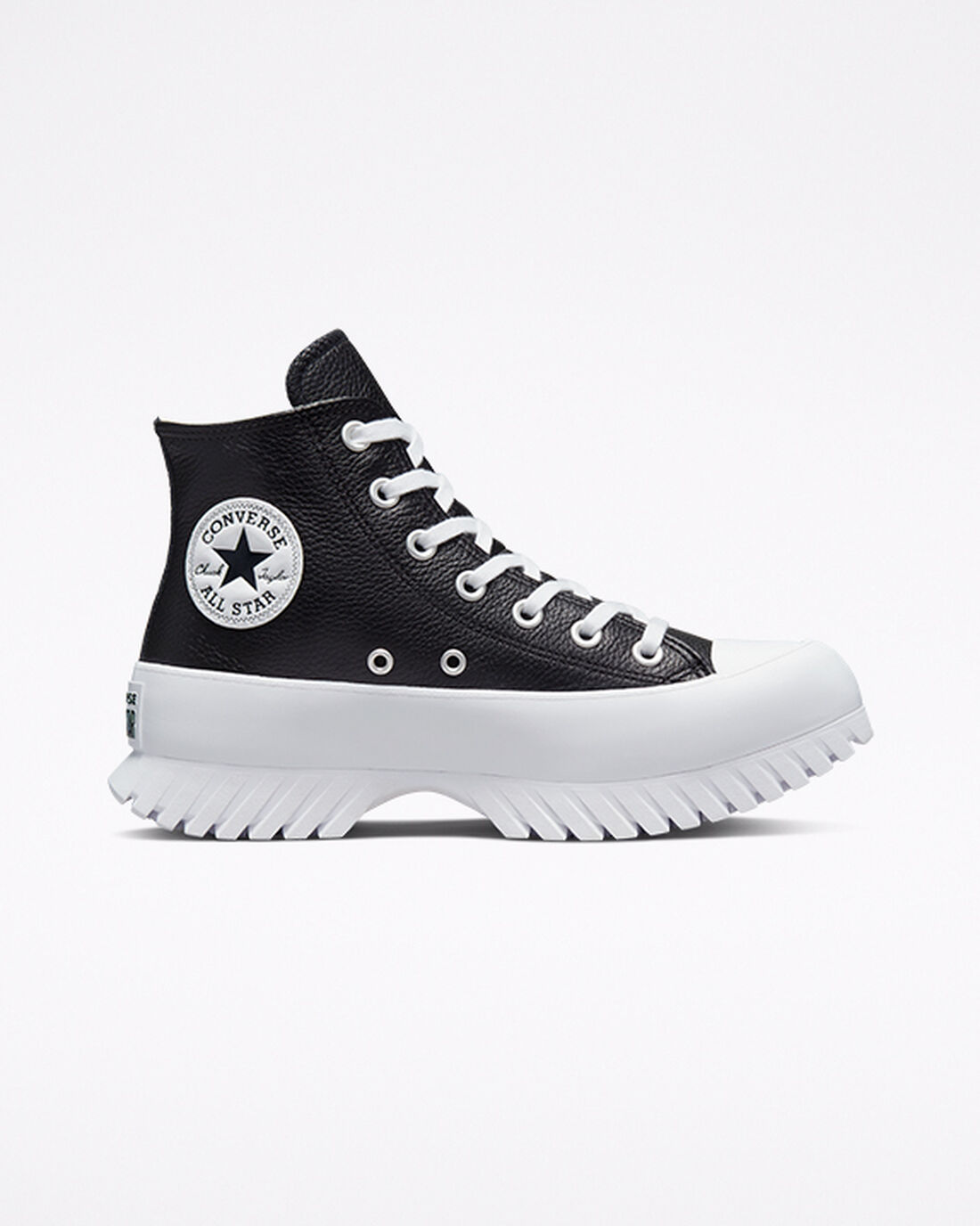 Converse Chuck Taylor All Star Lugged 2.0 Bőr Női Magasszárú Cipő Fekete/Fehér | HU23961