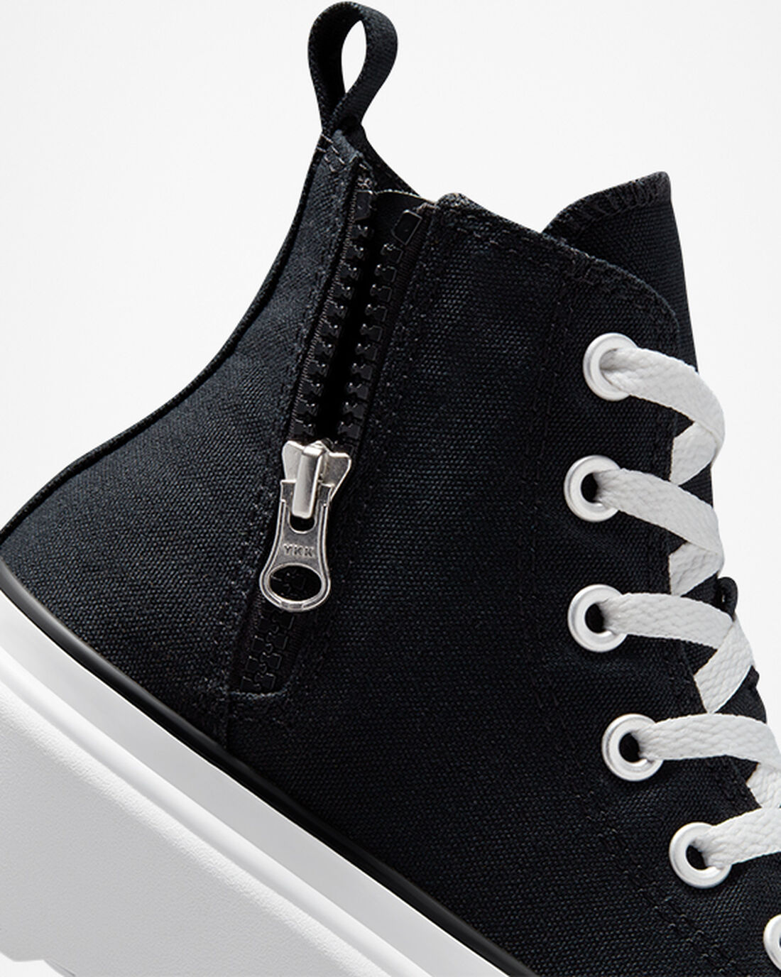 Converse Chuck Taylor All Star Lugged Lift Lány Magasszárú Cipő Fekete/Fehér | HU01236