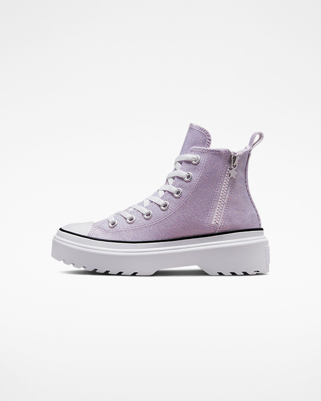 Converse Chuck Taylor All Star Lugged Lift Lány Magasszárú Cipő Lila/Fehér/Fekete | HU04379