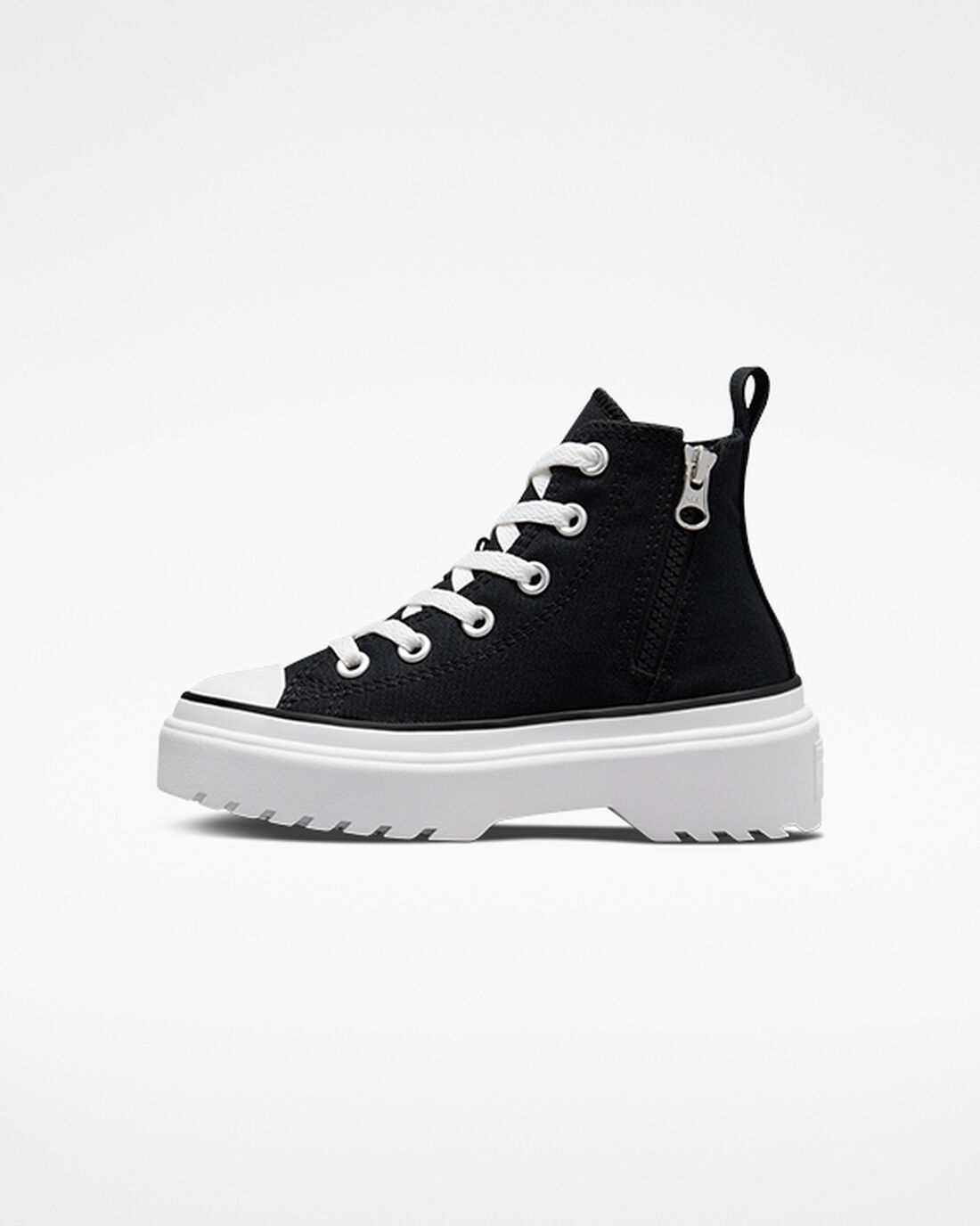 Converse Chuck Taylor All Star Lugged Lift Lány Magasszárú Cipő Fekete/Fehér | HU21675