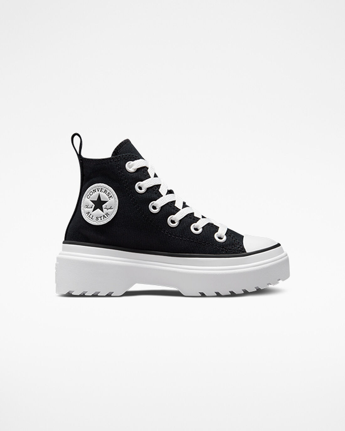 Converse Chuck Taylor All Star Lugged Lift Lány Magasszárú Cipő Fekete/Fehér | HU21675