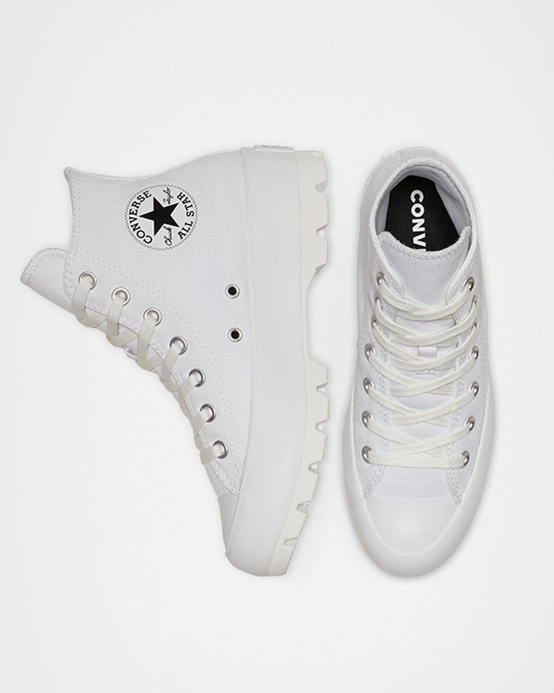 Converse Chuck Taylor All Star Lugged Női Magasszárú Cipő Fehér/Fekete/Fehér | HU14239