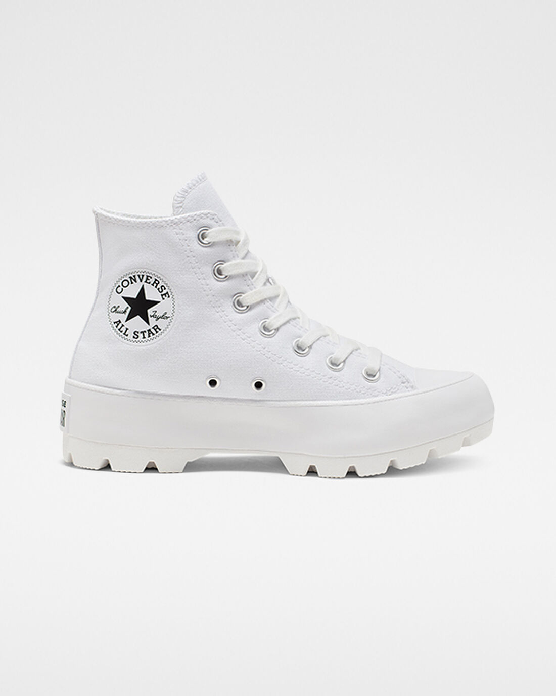 Converse Chuck Taylor All Star Lugged Női Magasszárú Cipő Fehér/Fekete/Fehér | HU14239