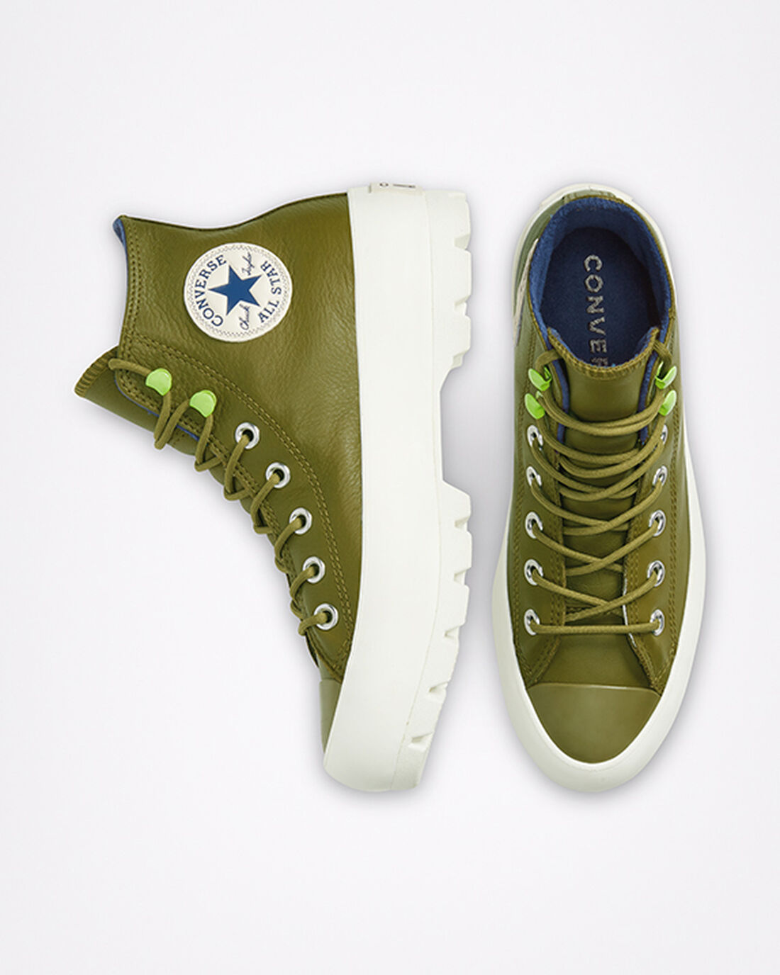 Converse Chuck Taylor All Star Lugged Téli Női Magasszárú Cipő Sötét Olivazöld/Sötétkék | HU68759