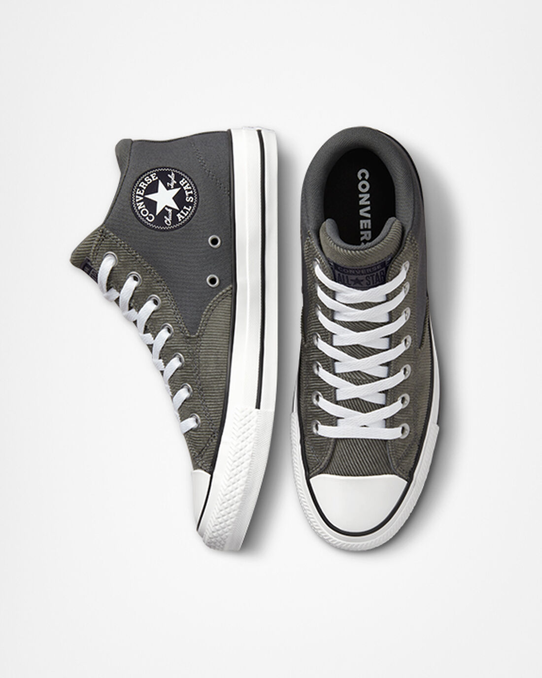 Converse Chuck Taylor All Star Malden Utcai Workwear Férfi Magasszárú Cipő Szürke/Fekete/Fehér | HU24359