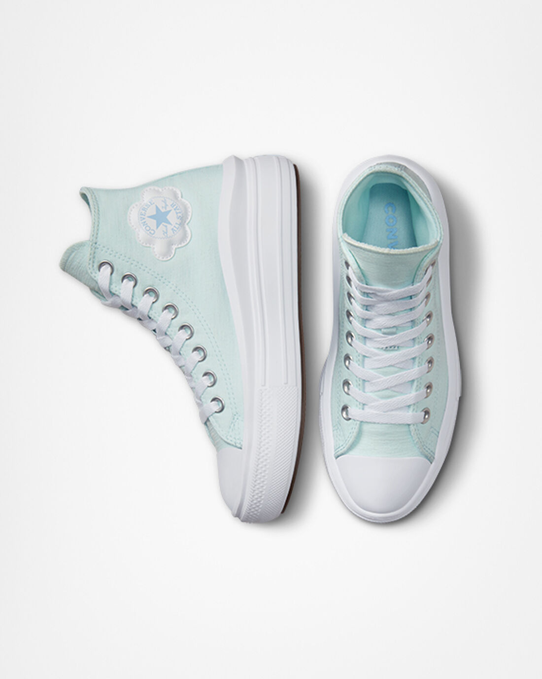 Converse Chuck Taylor All Star Move Lány Magasszárú Cipő Kék | HU28036