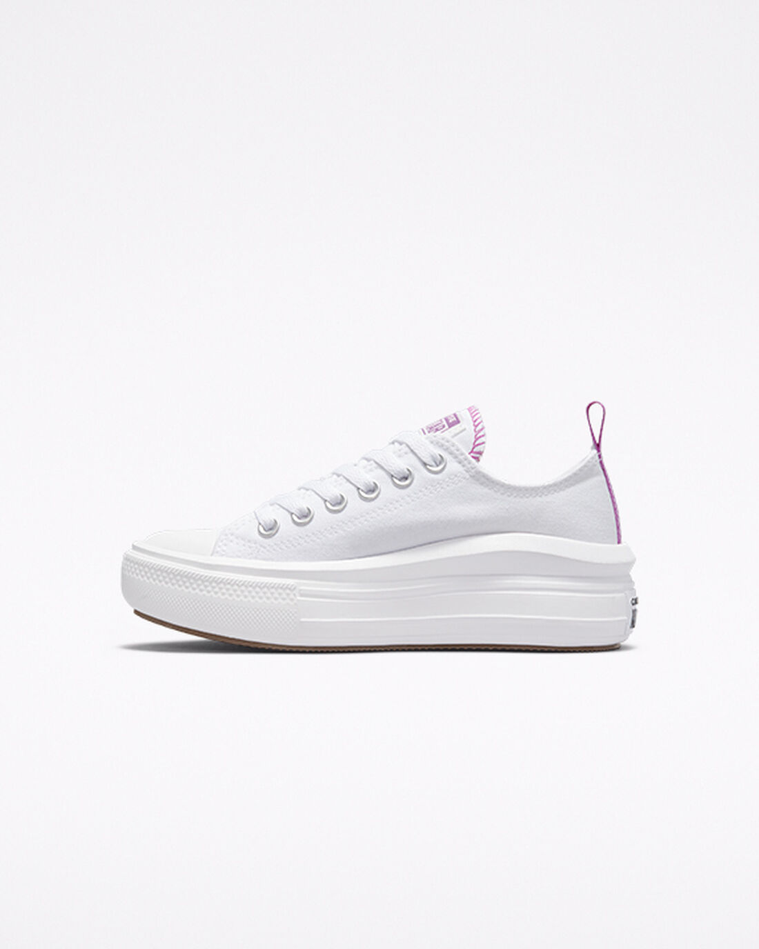 Converse Chuck Taylor All Star Move Lány Tornacipő Fehér/Lila/Fehér | HU34987