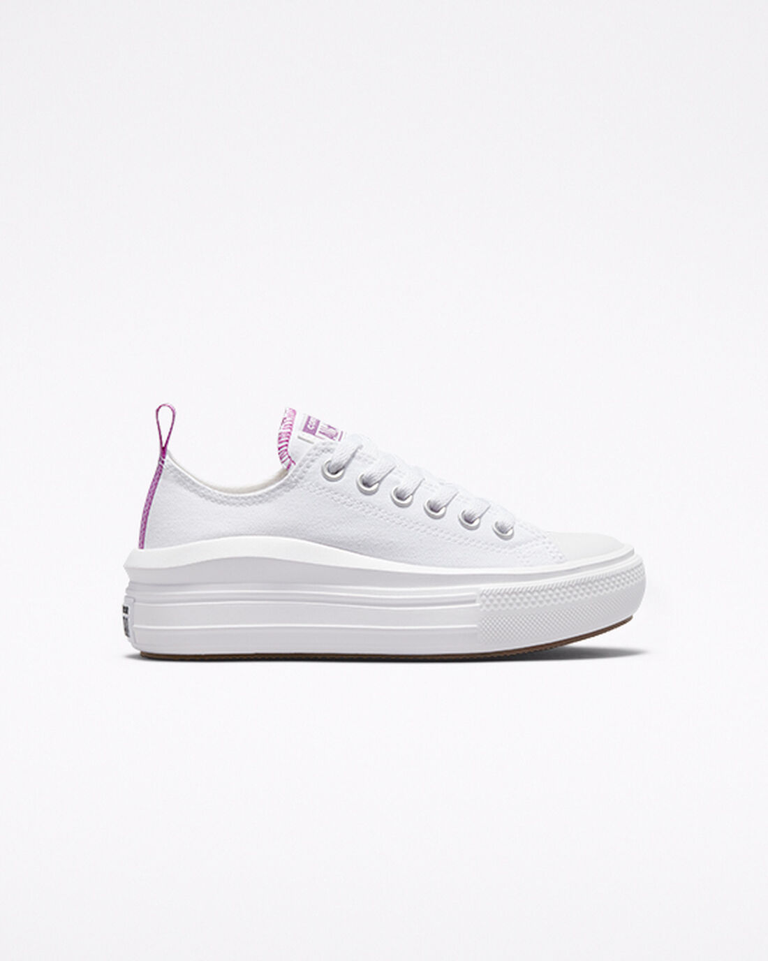 Converse Chuck Taylor All Star Move Lány Tornacipő Fehér/Lila/Fehér | HU34987