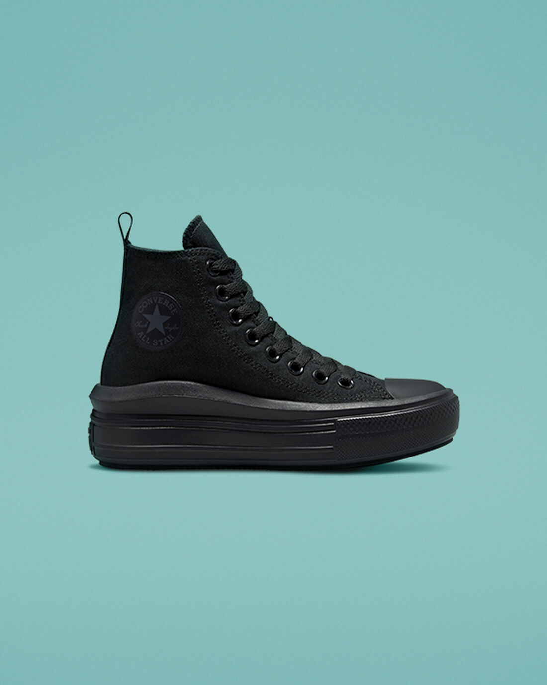 Converse Chuck Taylor All Star Move Lány Magasszárú Cipő Fekete/Szürke | HU37029