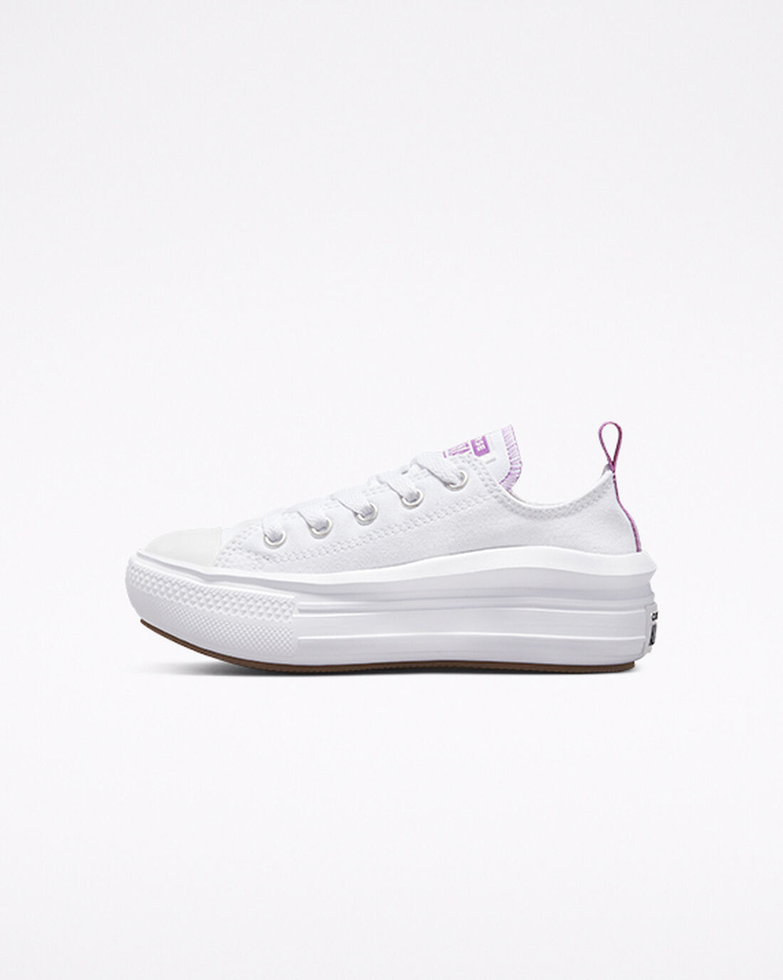 Converse Chuck Taylor All Star Move Lány Tornacipő Fehér/Lila/Fehér | HU62451