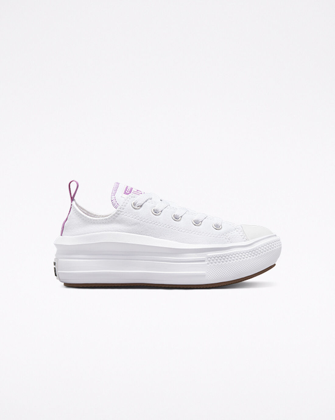 Converse Chuck Taylor All Star Move Lány Tornacipő Fehér/Lila/Fehér | HU62451