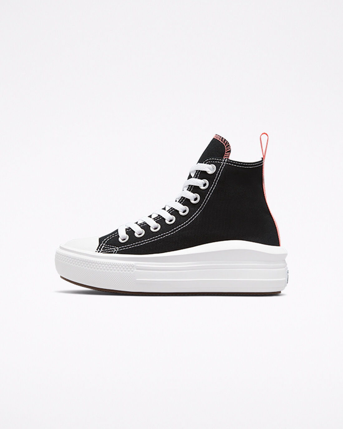 Converse Chuck Taylor All Star Move Lány Magasszárú Cipő Fekete/Rózsaszín/Fehér | HU67251