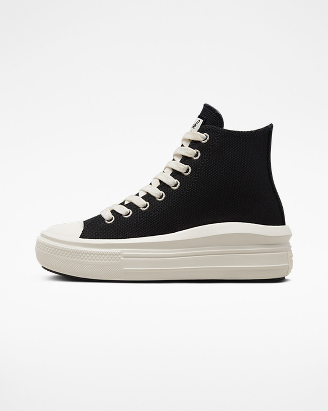 Converse Chuck Taylor All Star Move Női Magasszárú Cipő Fekete/Bézs Fehér | HU31659