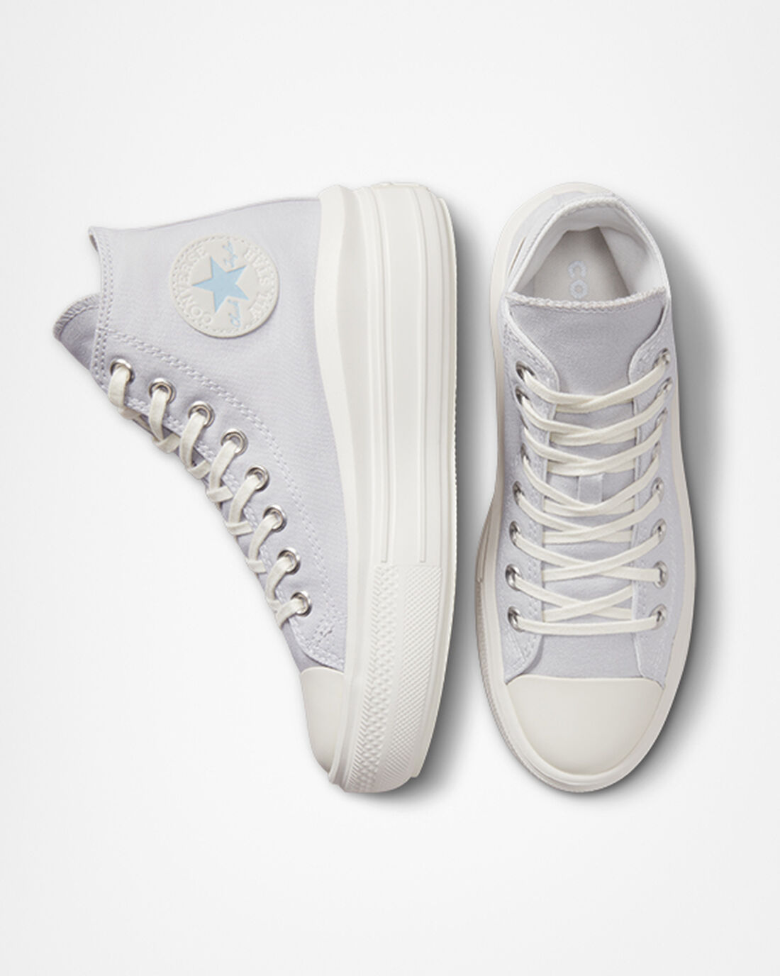 Converse Chuck Taylor All Star Move Női Magasszárú Cipő Lila/Fehér | HU48259