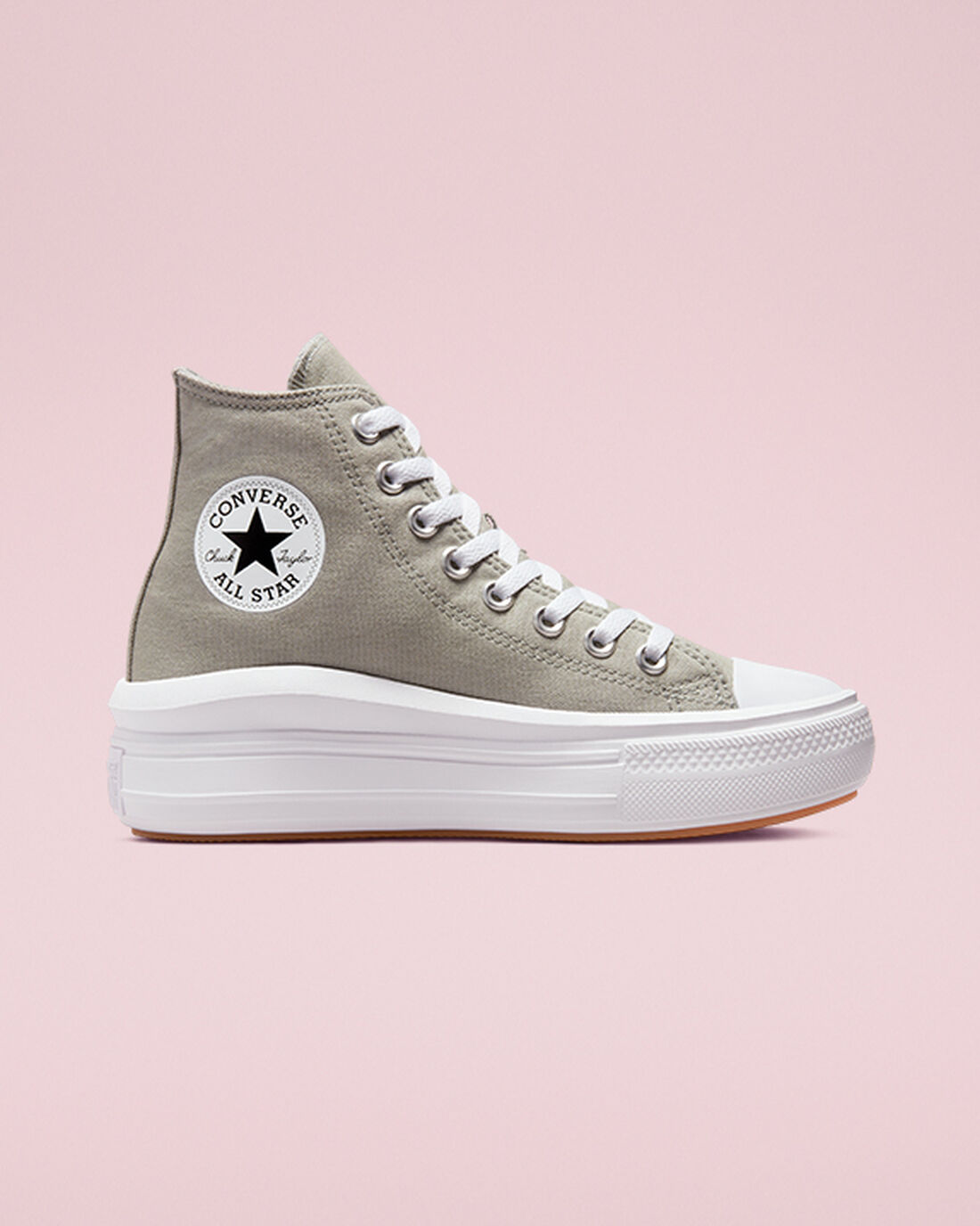 Converse Chuck Taylor All Star Move Női Magasszárú Cipő Olivazöld/Fehér | HU51980